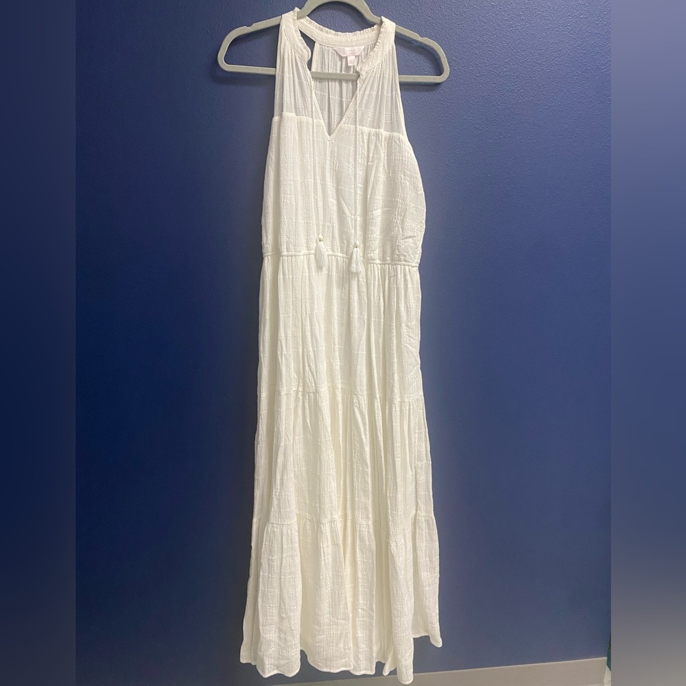 LC Lauren Conrad Ivory Maxi Dress